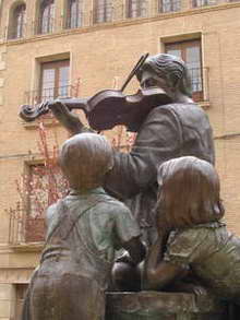 EL violinista de Tudela, Navarra